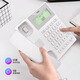 DELI Deli Telephone Stationary Telephone Office and Home 45 Inclination Angle Brightness Adjustable Caller ID Landline 13560 Telephone [Black]