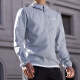 阿迪达斯 （adidas）外套男士2024夏季新款运动服跑步健身训练梭织连帽夹克休闲上衣 IN1484浅银 L