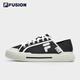 FILA FUSION斐乐官方潮牌帆布鞋女WALLRIDE DX女子潮流运动休闲鞋