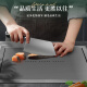 Jiang Zhiai Francia 304 Cuenca de lavado de acero inoxidable Copa oculta Fregadero Fregadero Nano Nano Pool Nano Pool 39H D1-4839H (negro) [Con grifo caliente y frío]