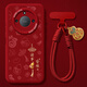 Ouoety alles ist richtig für ehren x50 Mobiltelefon Hülle Huawei Honorx50i Set 2025 Neues Jahr Neujahr Neues Jahr Neujahrsschlange Neues Little Fat Girl [Relief Lens] -Cina Red-Qld695 Honor x50i
