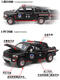 Jingruo liu Open Door ALLIAG DODGE RAM PICHUP MODEAU MODÈLE SIMULATION Boy Car Police 110 Collection de jouets pour enfants Ornements Black Fire / Police Car / Ambulance
