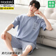 Modal Pajamas Summer de verano de verano 2025 Nuevo estilo delgado de gran tamaño de manga corta para ropa de ropa para al aire libre
