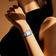 
CALORIC KING Temperature Diamond-in square watch for women's light luxury niche steel belt tank women's watch CK15915