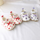 Meng Yilan (MENGYILAN) 0-6 to 12 months spring and autumn baby shoes soft sole toddler shoes baby girl floral princess shoes newborn shoes floral red 12 inner length 11.0cm size 12