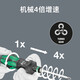 
XMSJ imported mechanical speed change screwdriver set 826Turbo1 Germany 4 times fast handle KKTurbo1 [19-piece set](057482)