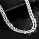 Fiber Bundle (QIANSHU) PT950 platinum necklace men's platinum necklace men's domineering platinum chain platinum snake bone chain thick chain weight about 64.51 grams long about 64 cm thick about 7.5