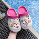European Fiber Domain Girls 'Höhlenschuhe 2025 Neue Nicht-Schlupf-Kinderruhschuhe Sommer Eva Feeling Girl Parent-Kind Beach Schuhe 707-051 Weiß 26