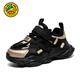 
G.DUCKKIDS little yellow duck boys' shoes spring and autumn style 2025 new mesh breathable black children's dad shoes boys' sneakers 6218 gray (summer single net) 26 inner length 16.5cm