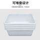 加厚塑料零件盒长方形白色周转筐多功能螺丝工具收纳箱塑料方盒大号仓库五金零件工具盒水产养殖胶框塑胶箱 006#白盆695*420*200mm白色