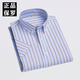 OLESTER PAUL Summer Daddy Plaid Kurzarm Pure Cotton Shirt Herren cooler Geschäft Casual Evergrande Marke Shirt F983 42 [geeignet für 155-165jin [Jin ist gleich 0,5 kg]]