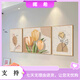 Malen Test Dafen Ölmalerei Village Wohnzimmer Textur Tulp Blume Nordic Ins Stil Sofa Hintergrund Wanddekoration Malmal