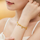 
Liufu Jewelry is full of money and lots of copper coin pendant gold bracelet shattered ice gold bead bracelet priced L19G0002DS 10.26 grams (including labor cost 1,047 yuan)