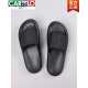 
CARTELO Slippers Men's Summer 2025 New Fashionable and All-match Soft Sole Beach Shoes Men's Outdoor Waterproof and Odor-Repellent Flip Flops Black 6189 38