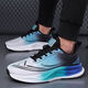 
Men's shoes for spring and summer new style flying woven breathable mesh running shoes soft sole shock-absorbing men's sports trendy shoes LS-826 blue and black 44