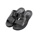 Huili Shanghai summer sandals men's simple casual non-slip wear-resistant daily work two-wear large-size beach sandals Huili 3888 (new model)/black 44 standard code