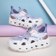 BKG Outdoor Kinder schnelle Trocknen nachdenken Schuhe 2025 Sommer neuer weicher Sohle nicht rutscher Jungen Entwässerungsloch Schuhe Mädchen Sandalen Schwarz und Weiß 28
