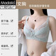 Modale High-End-große Brüste und kleine Unterwäsche für Frauen, die obere Brüste sammeln, um ein schlaffes dünnes visuelles Abschlagen ohne Stahlring BH Elegant Weiß zu verhindern 75b