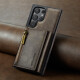 Adecuado para Samsung Galaxy S23 Case de teléfono magnético Ultra Wallet S23+ Full-Fall S23FE Protective Case M5 Serie [Black] Samsung Galaxy S23