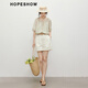 
Red sleeve retro chiffon shirt 2025 summer new women's clothing [Ink-dyeing Nishiki] smudged ragdoll lace-up round neck top Papyrus color 214 L