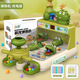 Idol Cat Marble Machine Kinderspielzeugspielmaschine Space Shooting Konzentrationstraining für Jungen und Mädchen im Alter von 3 bis 6 Jahren, Weihnachtsgeschenk, Luxusversion von Green Crocodile [wiederaufladbar] 60 Bälle