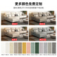 
Disney fabric sofa Italian light luxury cotton and linen small apartments in a straight row multi-person combination soft package living room furniture Y753# 2.2 meters three-person seat [Cotton and linen] down + sponge