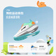 Li Ning children's badminton shoes teenagers' floor flight 3lite 6-13 year old boys and girls professional training feather shoes shock absorption Light Pine Green [Little Rocket 1.0] 38 (235mm)