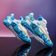 Tibetan American era children's football shoes boys breathable broken nails teenagers junior and middle school students lawn training anti-slip sneakers men 6199 black blue black red [15] Velcro 29