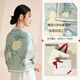 Edelstein Schmetterling Seidenschal für Frauen, Mulberry Silk doppelseitig Schalschals Lehrer Tag Mid-Autumn Festival Geschenk für Mädchen Geburtstag Geschenkbox/Yayun 1