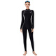 Yingfa new women's full body sun protection swimsuit long-sleeved jellyfish wetsuit black/grass green xl