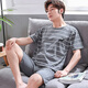 MODAL-Männer purer Baumwollpyjamas kurzärmelige lässige Baumwoll-Herren-Hauskleidung kann außerhalb des Anzugs Sommer YZT679 M [80-100jin [Jin gleich 0,5 kg] Verschleiß]