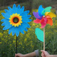 12h00 Carton de dessin animé en plastique en plastique Double couche colorée de tournesol coloré