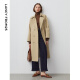 Langzi Armario básico Classic Breatbreaker Coat Windbreaker de doble pecho