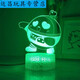 Shantoulin Village Danzi Party 3d Night Light Baker Dongdong Sheep Apple Peripheral Doll Ambient Light Children's Birthday 3899-2 Baker Monochrome White White Light sans commutateur Socket USB