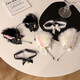 SMVP cat ear headwear cat ear hairband hairpin bell cat ear headwear hairpin hairband cat girl cat headwear black set headband + necklace