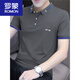 
ROMON Comfortable Embroidery Polo Shirt Men's Slim Short Sleeve T-shirt Summer Lapel Top Breathable Half Sleeve T-shirt New Product S5012 Grass Green 2XL Suitable for 145-160Jin [Jin equals 0.5 kg]