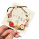 
Apple Paradise Cute Childhood Girls Heart Apple Bracelet Niche Design Simple and Versatile Bracelet S854