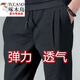 Woodpecker (TUCANO) labor protection pants worn by men for work men loose large size wear-resistant dirty construction site clothing breathable ice silk summer 838 gray (single-striped) M [Suggestion 80-95 Jin [Jin equals 0.5 kg]]