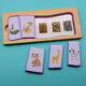 Shantoulin Village Children's's Montessorius Early Education Kindergarten Illuminance Puzzle Puzzle Puzzle Puzzle de classe moyenne Toys Small Class Area Material Material Item Puzzle lié