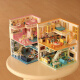 Linda casa de la casa para niños Villa Assamped Builds Builds For Girls Series Princess Castle Toys para niñas de 6 a 12 años D Hogar de moda de doble capa de doble capa [1048 PILELES] Give