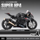 
Zhongmai Micro Simulation 1:12 VB12083 HP4 alloy car motorcycle model ornaments collection children's toy motorcycle gift HP4 alloy racing black