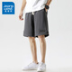 
Jewish shorts men's summer fashion brand men's sportswear casual loose quick-drying pants wearing ice silk sports 5-point pants HHR723 apricot color 3XL [recommended 165-175Jin [Jin equals 0.5 kg]]