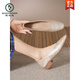 Woodpecker Sheepskin Super Soft Size 33-43 Chinese Chinese Chaussure Solide Sole Sole Sole Low Talon Flat Sole Foft Foft's Chaussures Square Toe Shoes Grand-mère Golden 5 CM 6169 34