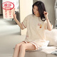 Langsha Leichte Luxus-Pyjamas für Frauen im Sommer Pure Cotton Short Sleeve Shorts Dünner Sommer niedlich und süß können außerhalb von Heimkleidung getragen werden YX-7512 9855 L [Empfohlen 100-120jin [Jin gleich 0,5 kg] tragen]