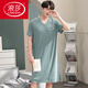 Langsha Men Camanos de una pieza Summer Summer Sail Silk Nightgown Modal de gran tamaño Long Campo suelto 844 gris oscuro 3xl [recomendado 180-210Jin [Jin iguala 0.5 kg]]]