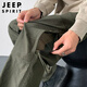 JEEP SPIRIT Jeep Pantalones casuales retro americanos monos funcionales de verano para hombres pantalones de asalto al aire libre estilo montaña para hombres verde militar XL