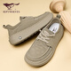 Sept chaussures de planche de loup chaussures masculines Nouvelles chaussures de haricot entièrement appariées pour hommes non glissants pour hommes, chaussures en toile en une étape de couleur pour hommes [taille de chaussures en cuir standard] 38 (240 mm)