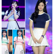 派吉鲨（PAIJISHA）拉拉队服装 女性感健美操青春大学生运动会女团开幕式啦啦操演出 8065上衣+841裙子 （送袜子） XS