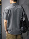 Kazuki Kuraishi Camisa de polo masculino 220G Camiseta de manga corta de peso corto americano Henry