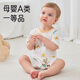 
Aibaoshi baby onesie summer baby half-sleeved trousers crawling clothes newborn mesh pajama cute lion T159 73cm